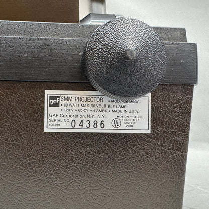 Vintage GAF 2688-Z Dual 8mm/Super Movie Projector