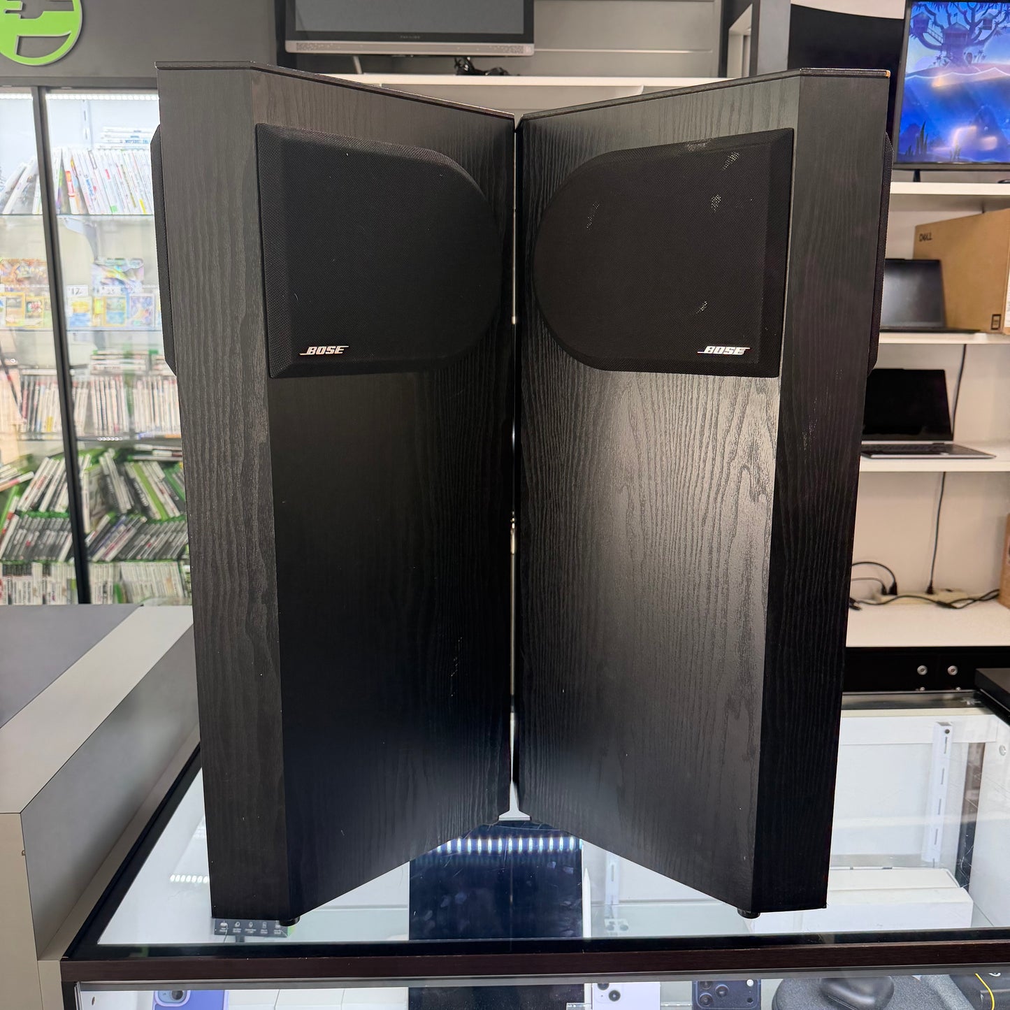 Bose 401 Direct Reflecting Speakers with Stereo Space Array Tower Speakers Black