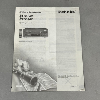 Technics SA-AX530 AV Control Stereo Receiver
