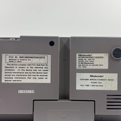 Nintendo Entertainment System NES Video Game Console Gray