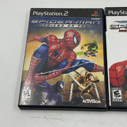 Series of 3 Spiderman Sony PlayStation 2 PS2 Games