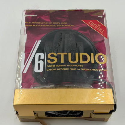 Sony V6 Studio Wired Stereo Headphones Black MDR-V6