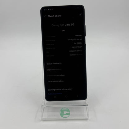 Unlocked Samsung Galaxy S21 Ultra 5G 4GB RAM 128GB SM-G998U Absolute Black