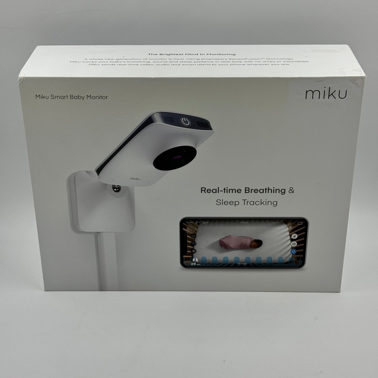 Miku Pro Smart Baby Monitor Real-time Breathing & Sleep Tracking