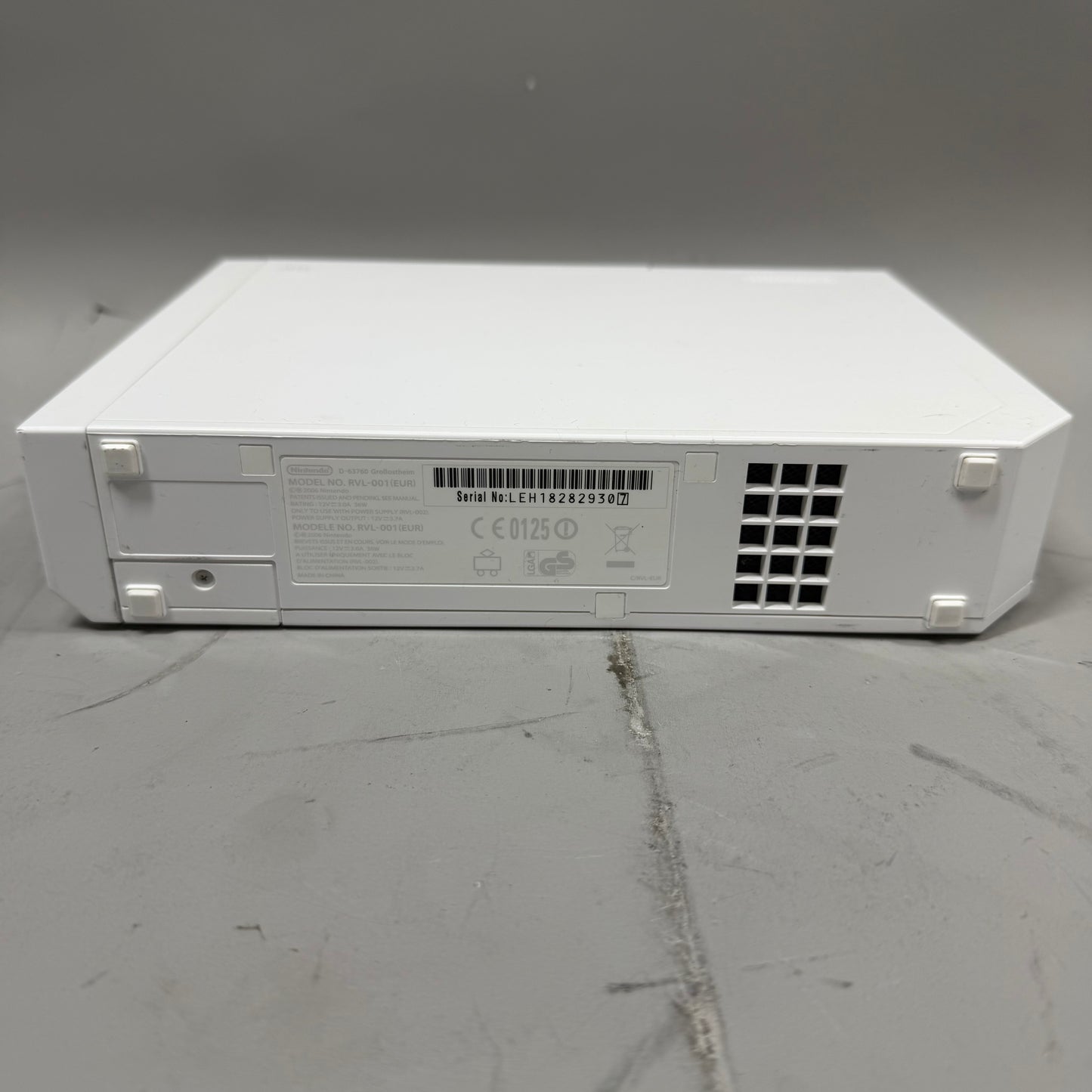 Nintendo Wii Console Gaming System RVL-001 White