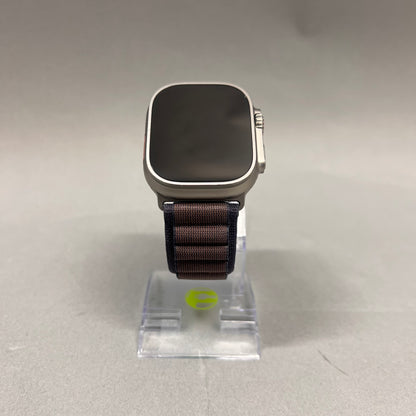 Unlocked Apple Watch Ultra 2 49MM Silver Titanium Beige Nylon Band MRET3LW/A