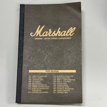 Marshall Woburn Bluetooth Speaker Black 4090963