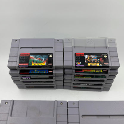 Lot of 22 Super Nintendo SNES Games