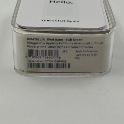 Apple iPod Nano 7th Gen 16GB Green MD478LL/A