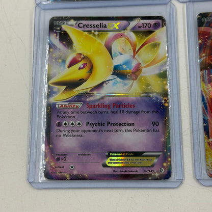 Pokémon TCG Lot of 10 EX Cards Full Art Zekrom 97/99 & Full Art Alakazam 125/124