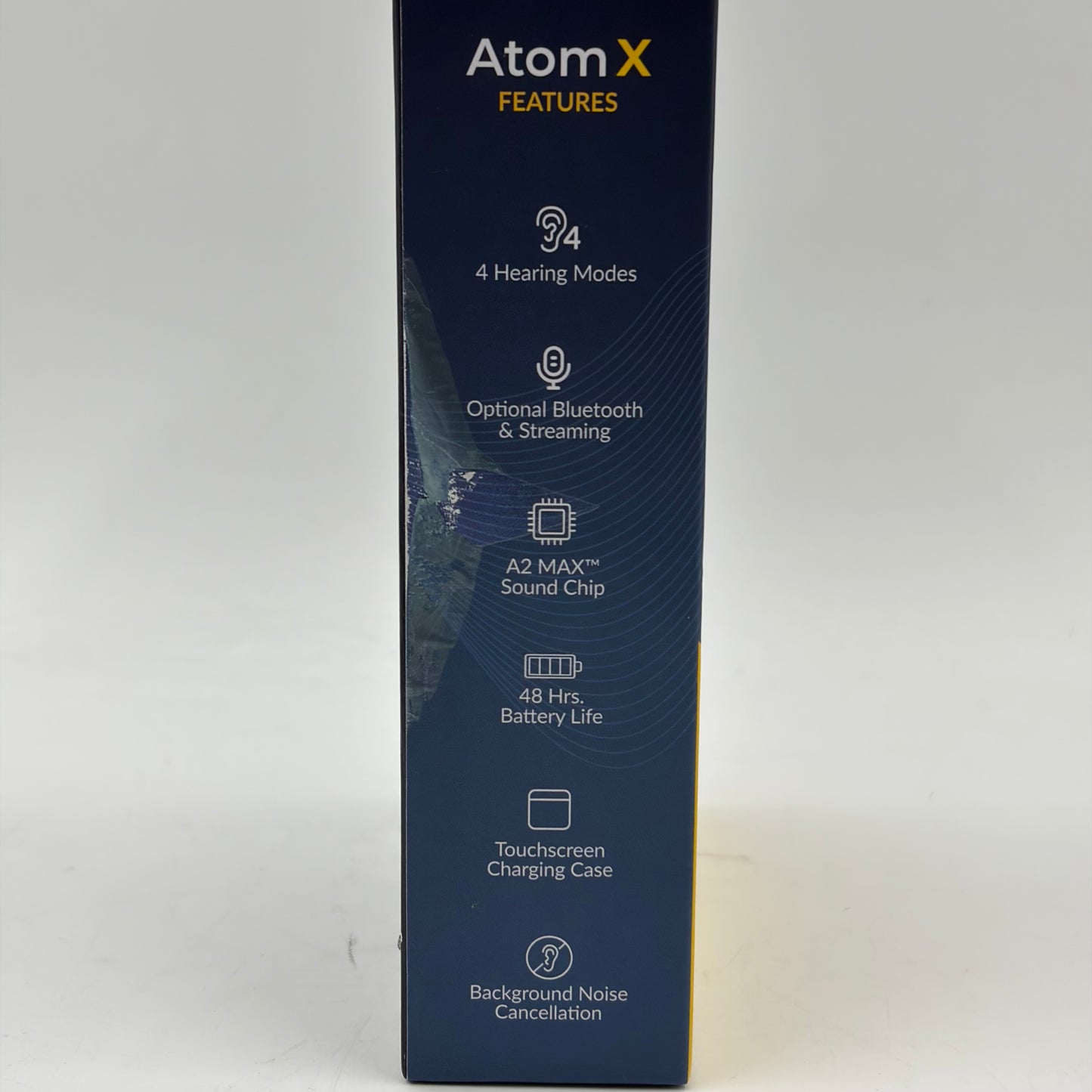 New Audien Hearing Atom X Hearing Aid White