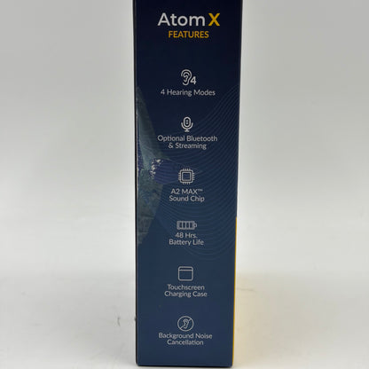 New Audien Hearing Atom X Hearing Aid White