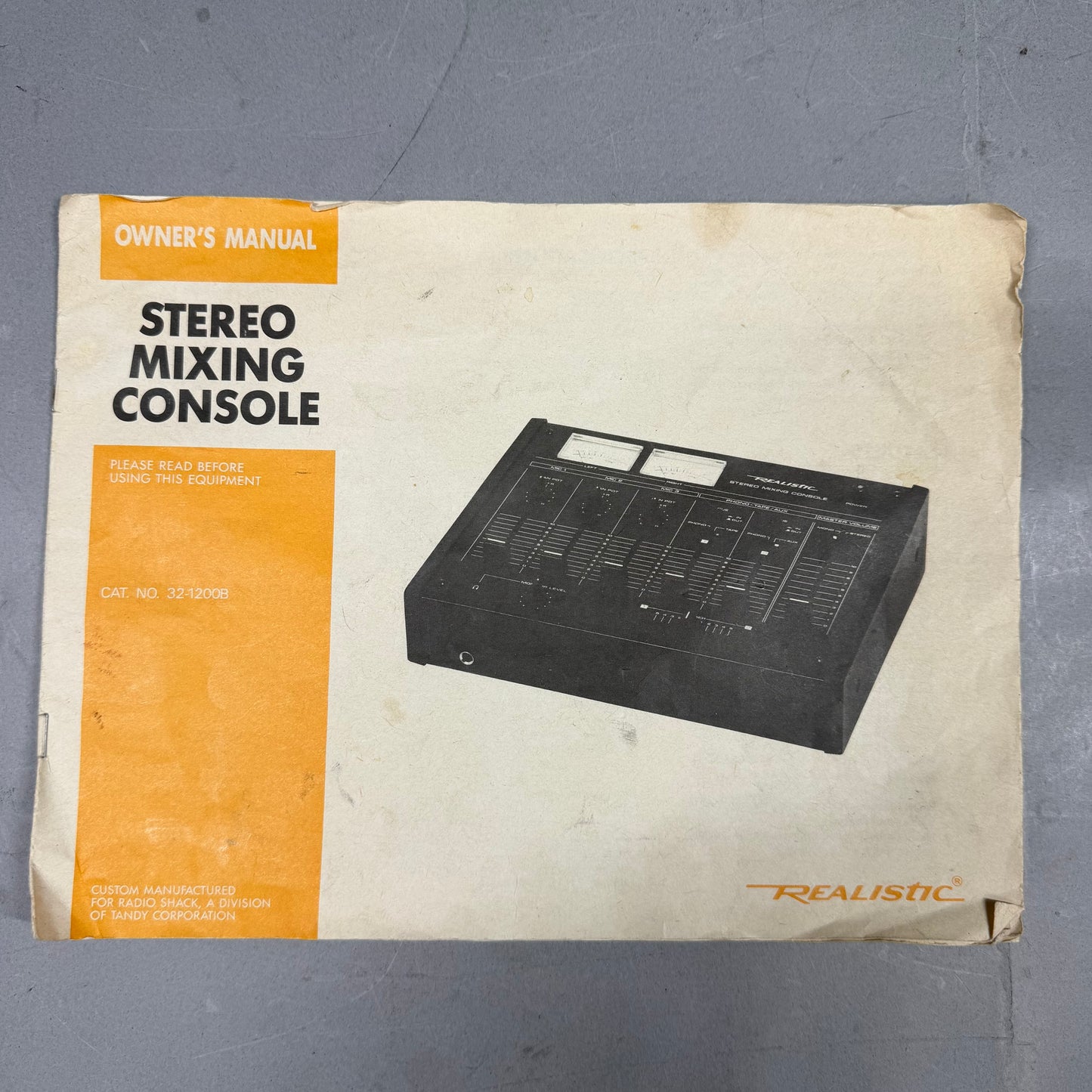 Realistic Stereo Mixing Console 2-Channel DJ Mixer