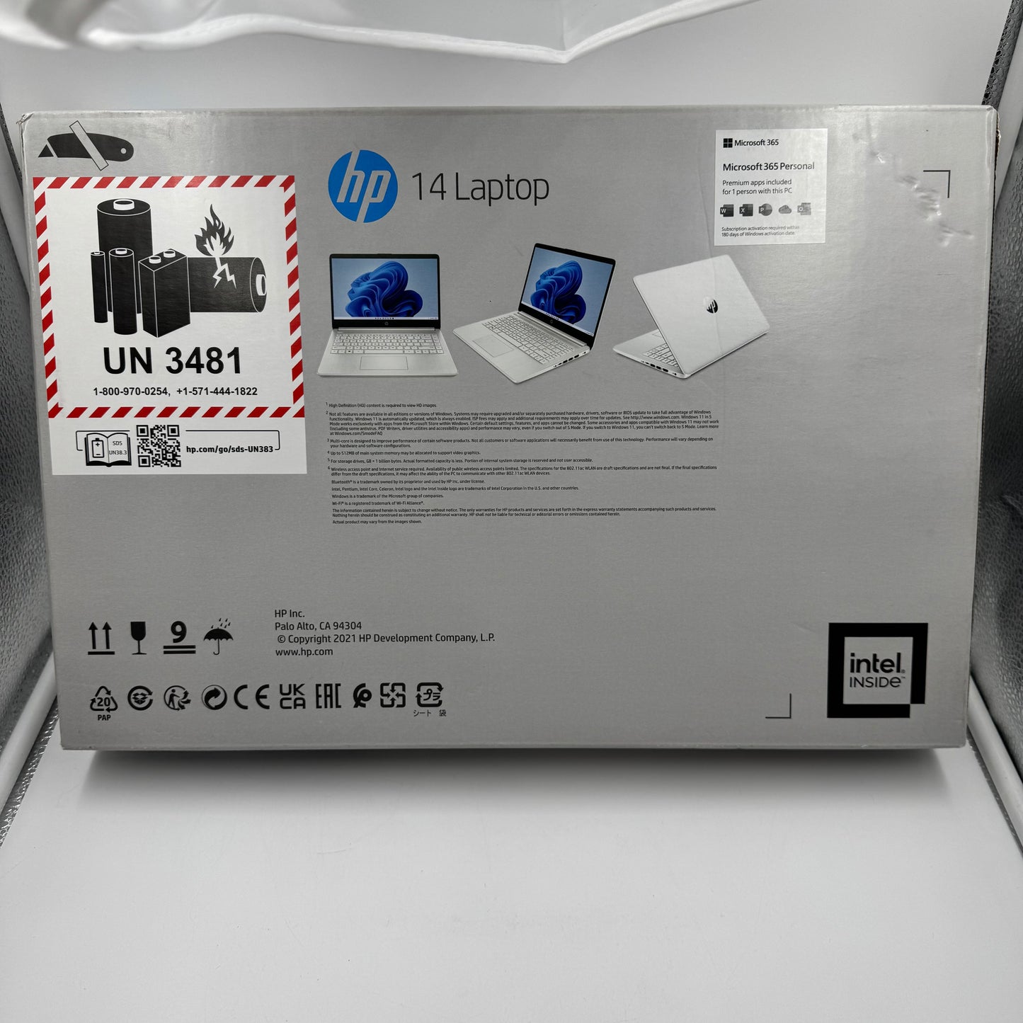 New HP Laptop 14-DQ0052DX 14" Celeron N4120 1.1GHz 4GB RAM 64GB eMMC