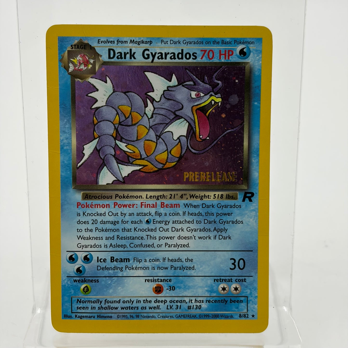 Pokémon TCG Team Rocket Dark Gyarados 8/82 Holo English