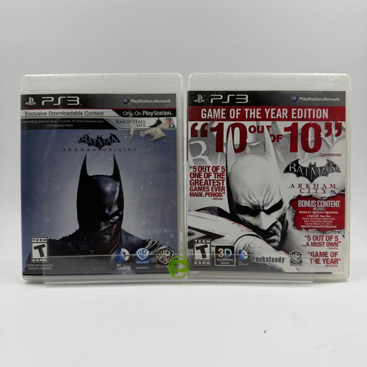 Batman Arkham Bundle Sony PlayStation 3 Games