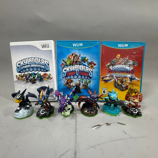 Skylanders Wii Bundle 3 games and 6 Figures