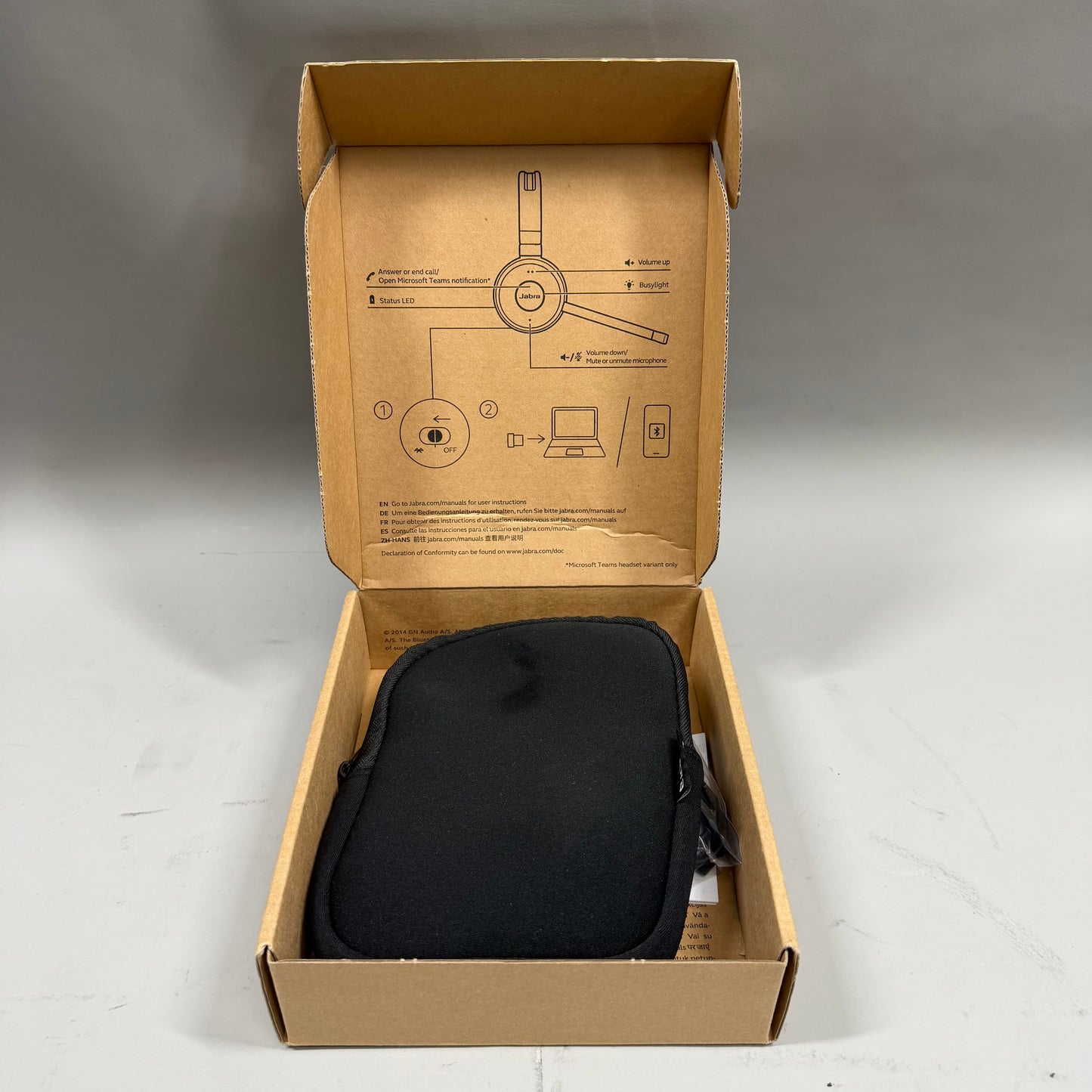 Jabra Evolove 65 Wireless Over-Ear Bluetooth Headphones Black 6599