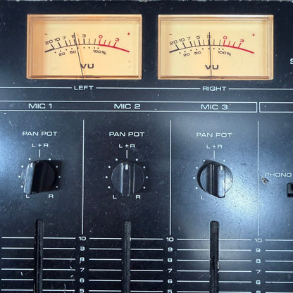 Realistic Stereo Mixing Console 2-Channel DJ Mixer