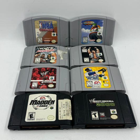 Lot of 8 Nintendo 64 N64 Games