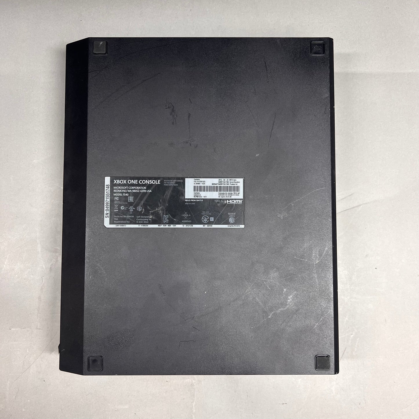 Microsoft Xbox One 500GB Console Gaming System Only Black 1540