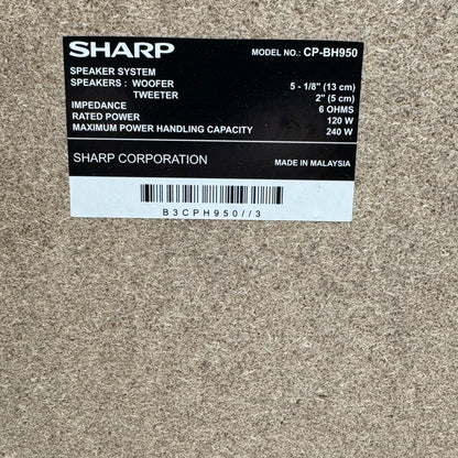 Sharp CD-BH950 Speakers