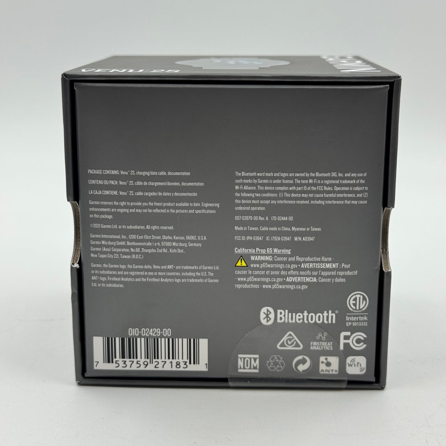 New Garmin Venu 2S 40mm Smart Watch 010-02429-00