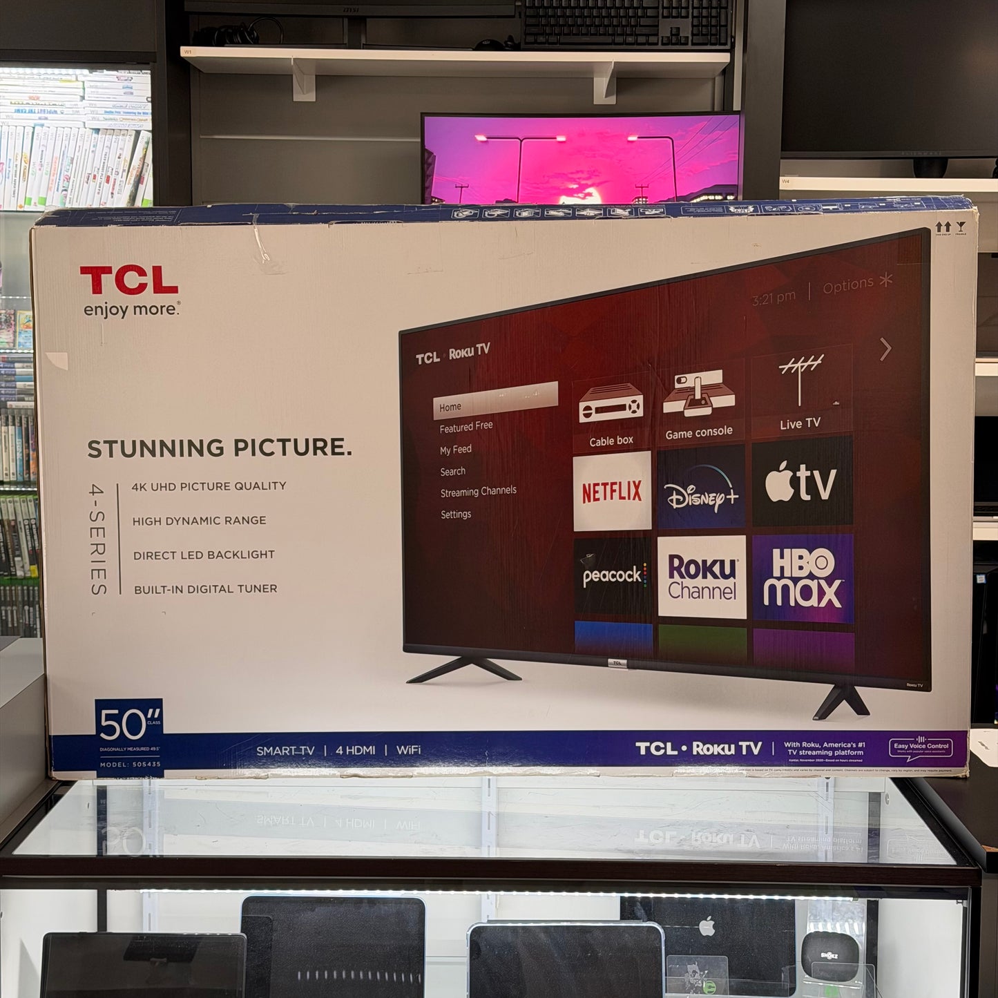 New TCL 50" 50S435 4k Ultra HD 3840 x 2160 Smart TV 2023