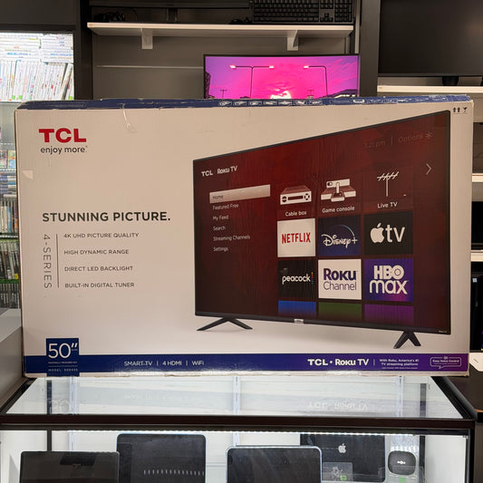 New TCL 50" 50S435 4k Ultra HD 3840 x 2160 Smart TV 2023