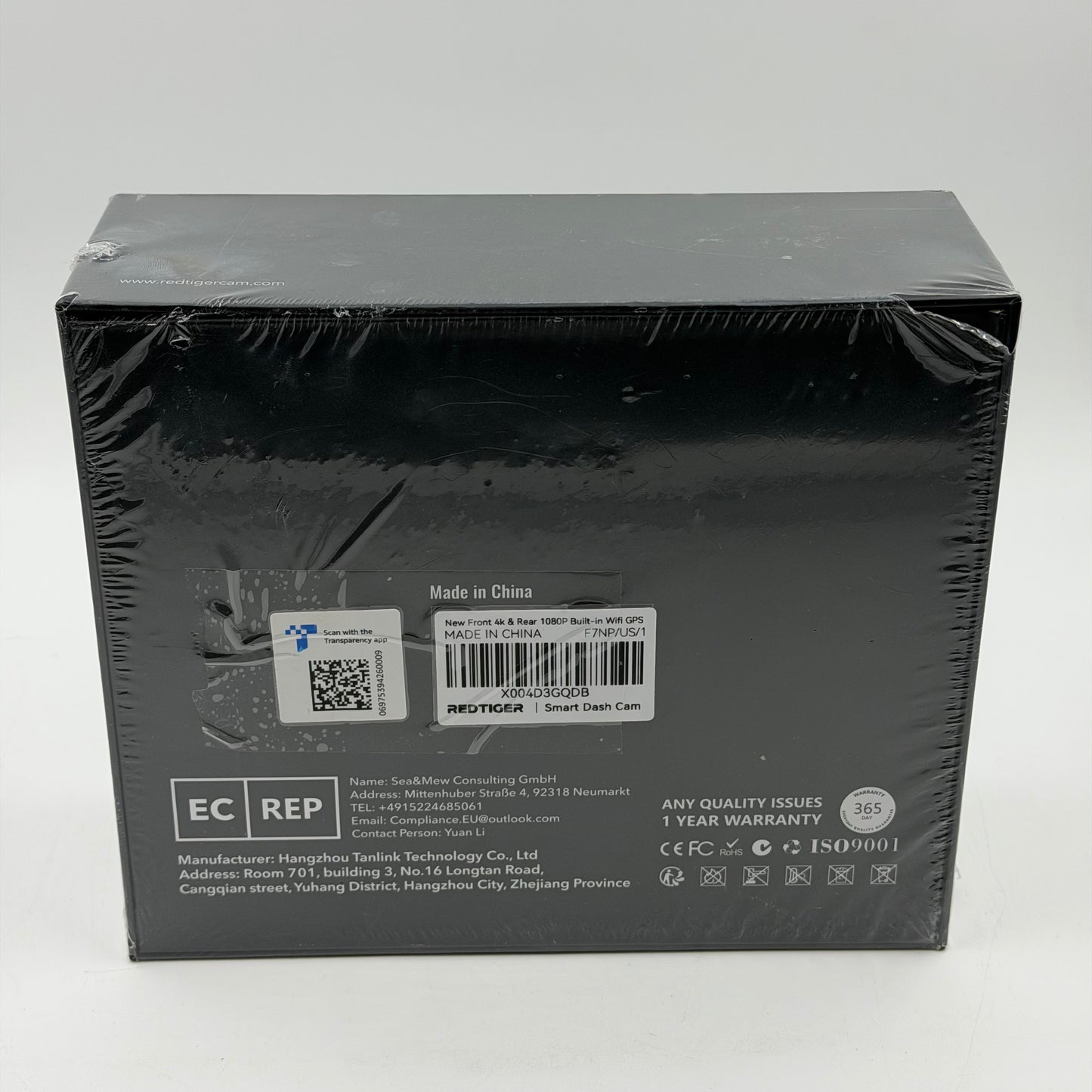 New RedTiger FN7P  4K Ultra Clear Smart Dash Cam 1080p