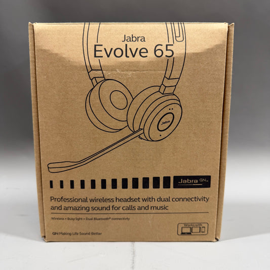 Jabra Evolove 65 Wireless Over-Ear Bluetooth Headphones Black 6599