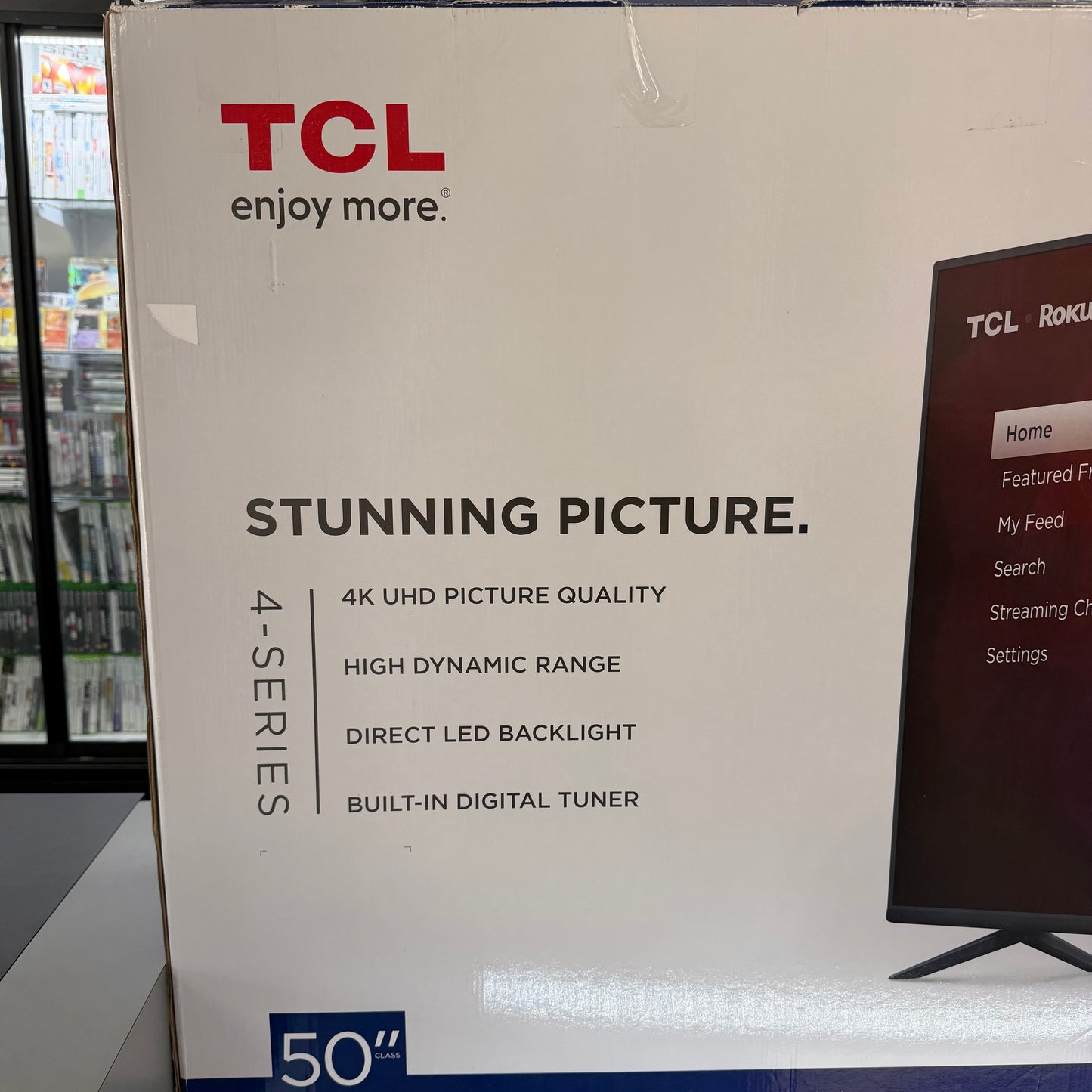 New TCL 50" 50S435 4k Ultra HD 3840 x 2160 Smart TV 2023