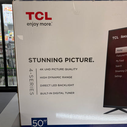 New TCL 50" 50S435 4k Ultra HD 3840 x 2160 Smart TV 2023