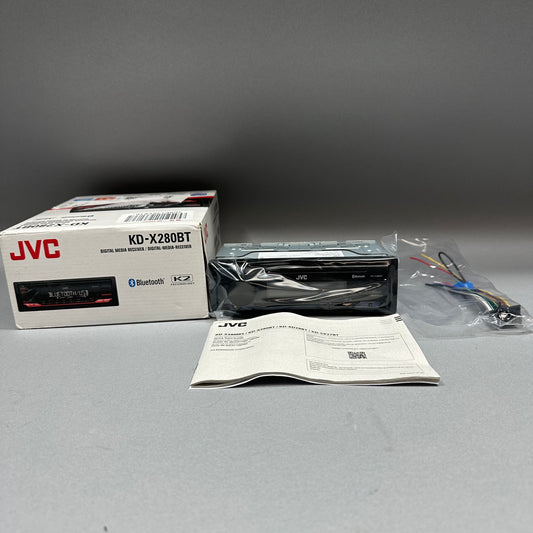 Open Box JVC Digital Media Receiver  Wireless Bluetooth Radio KD-X280BT