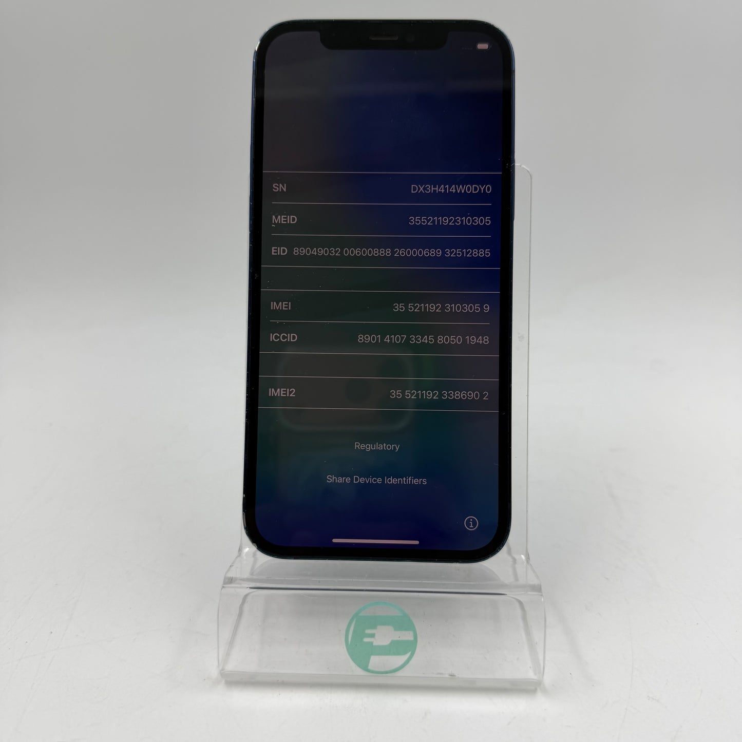 Broken Unlocked Apple iPhone 12 128GB 26.3 MGFD3LL/A 