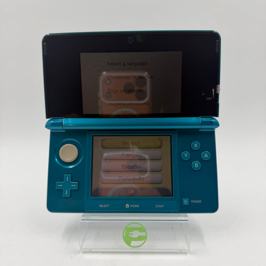 Nintendo 3DS Handheld Game Console CTR-001 Aqua Blue