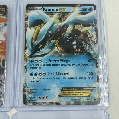 Pokémon TCG Lot of 10 EX Cards Full Art Zekrom 97/99 & Full Art Alakazam 125/124
