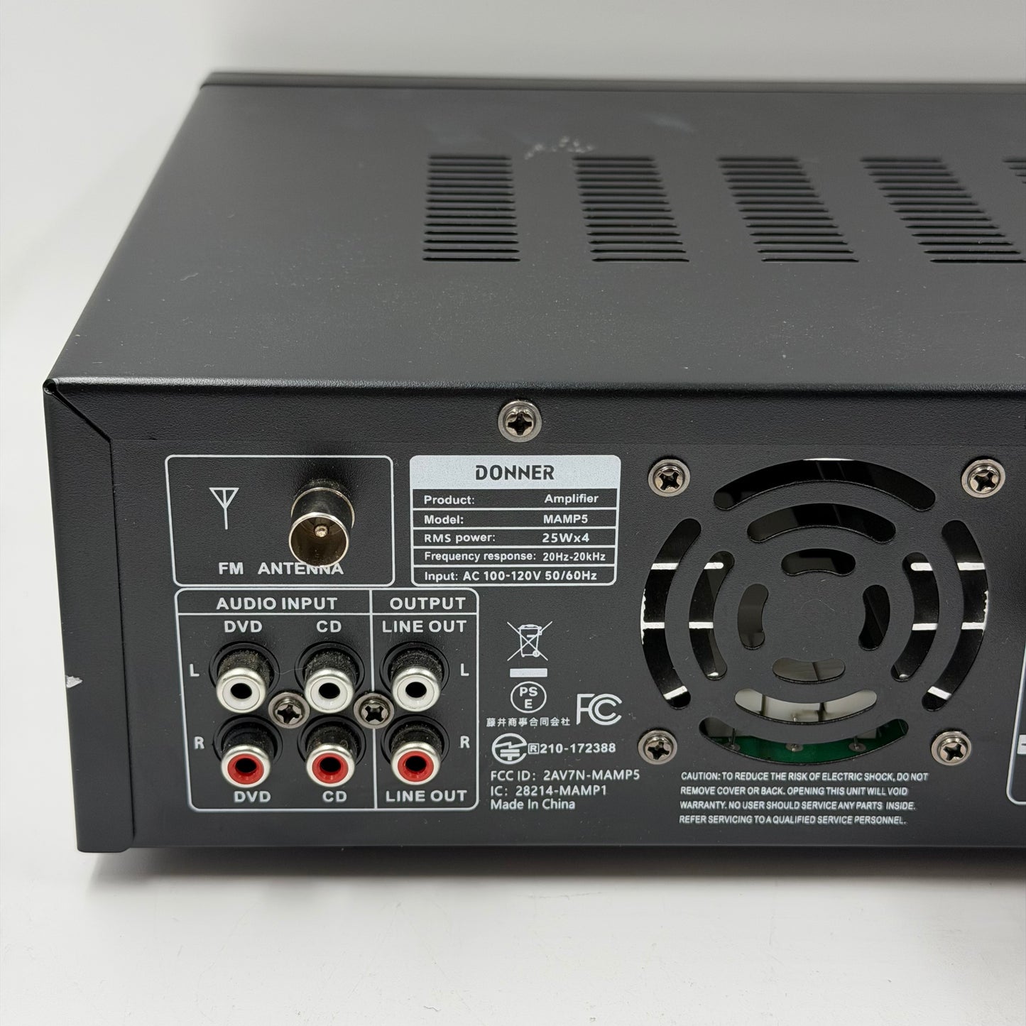 Donner MAMP5  Bluetooth Audio Power Amplifier Receiver