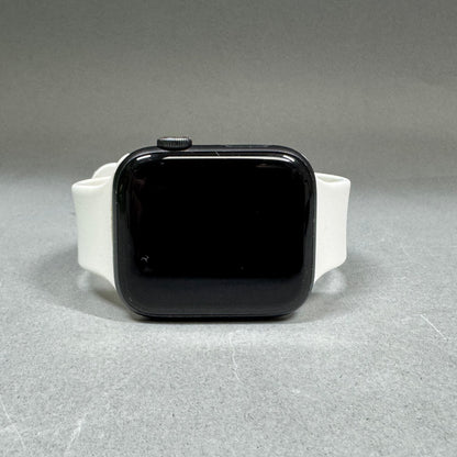 Unlocked Apple Watch SE 1st Gen 44MM Black Aluminum White Sport Band A2352
