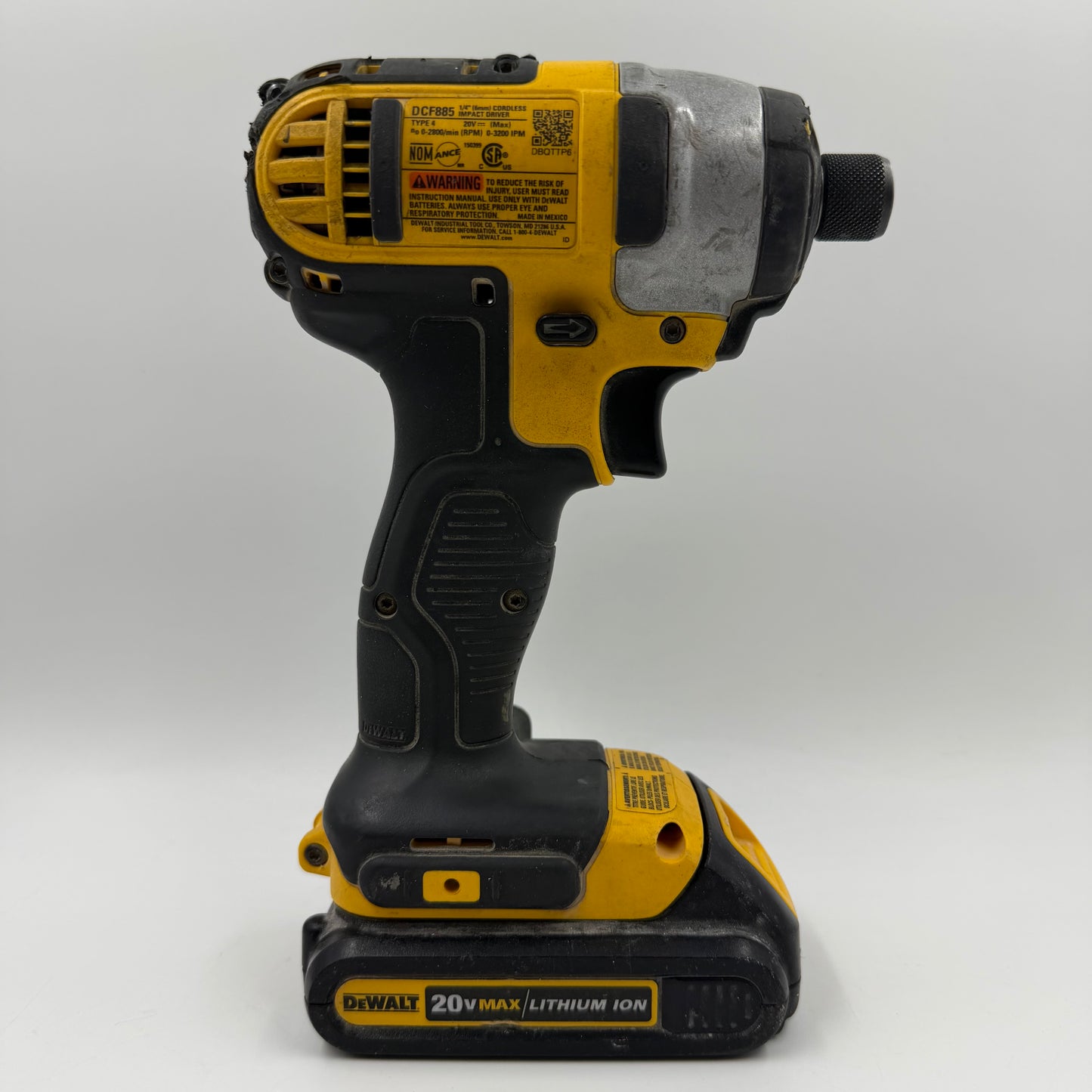 DeWalt DCF885 20V 1/4" Impact Driver Kit