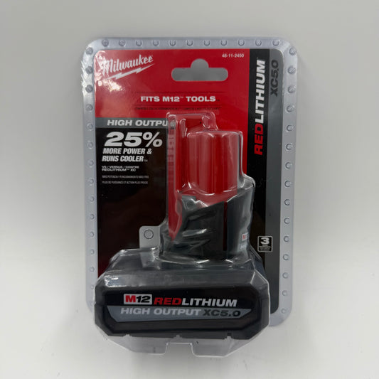 New Milwaukee 48-11-2450 M12 12V M12 Battery
