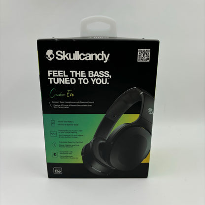 New Skullcandy Crusher Evo Sensory Bass Headphones with Personal Sound Black