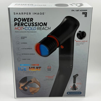 New Sharp Image  Hot+Cold Reach Percussion Massager