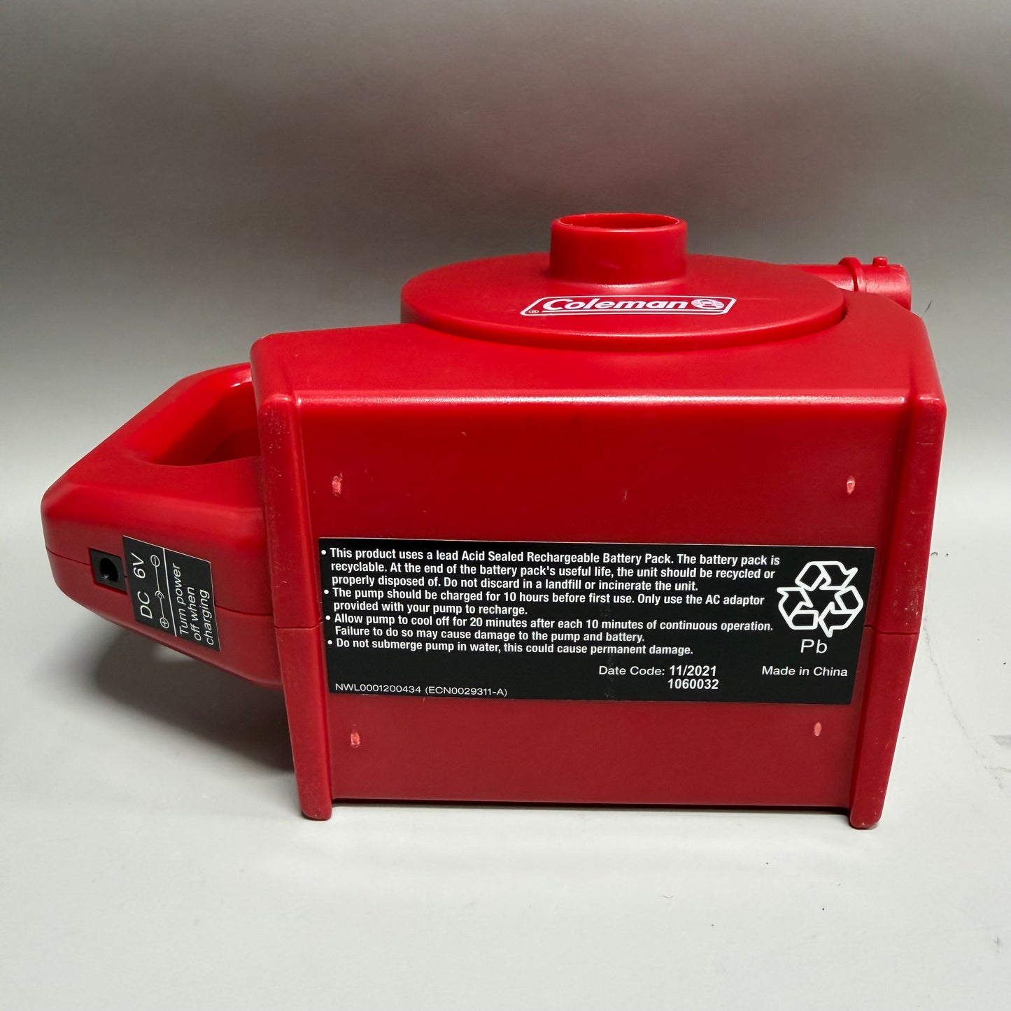 Coleman Quick Air Pump 120V Fast Inflate Fast Deflate 1060032