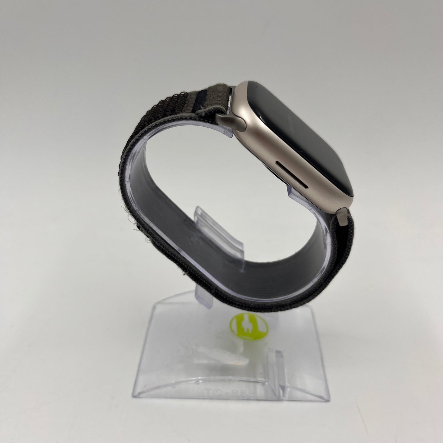 GPS Only Apple Watch Series 8 45MM Silver Aluminum Beige Nylon Band MNUQ3LL/A