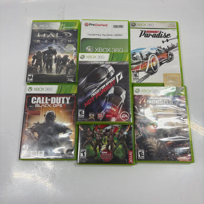 Lot of 7 Microsoft Xbox 360 Games