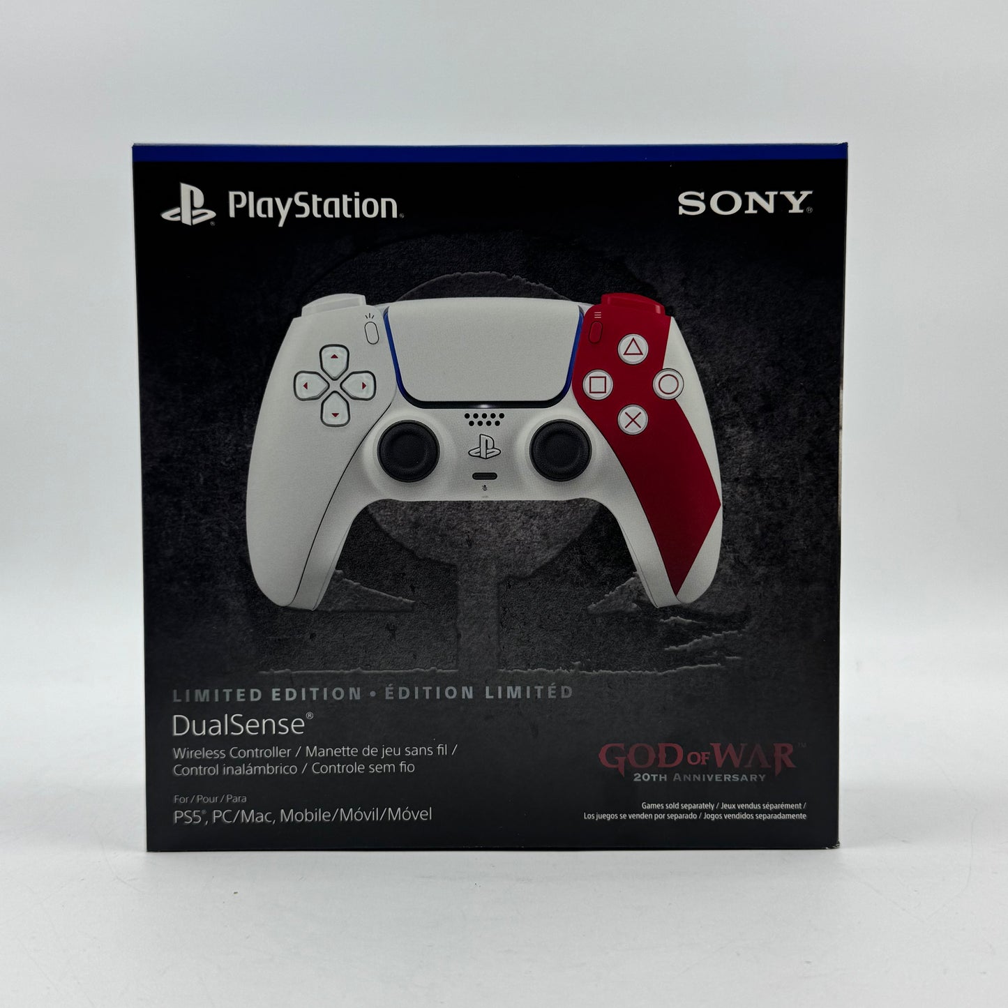 New Sony PlayStation 5 Dualsense Wireless Controller God of War 20th Anniversary