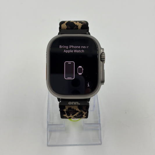 Unlocked Apple Watch Ultra 2 49MM Natural Titanium Aftermarket Band MRET3LL/A