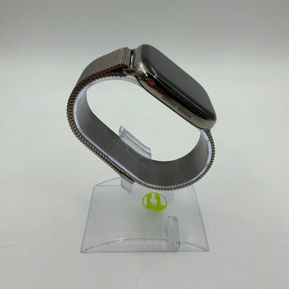 Unlocked Apple Watch Series 10 46MM Silver Milanese Loop