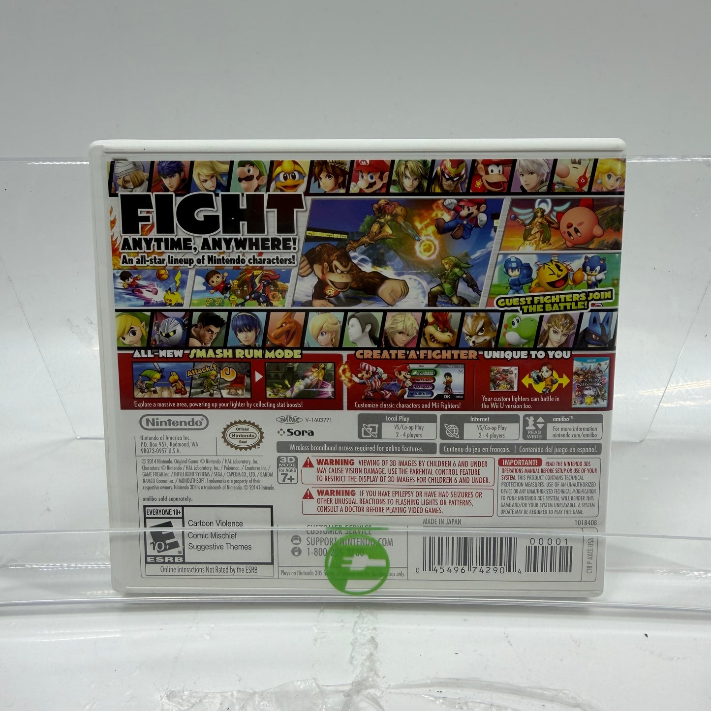 Super Smash Bros for Nintendo 3DS (Nintendo 3DS, 2014)